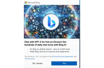 Microsoft is as soon as once more asking Chrome customers to strive Bing via unblockable pop-ups