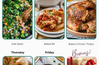 Weekly Meal Plan Apr 1, 2024